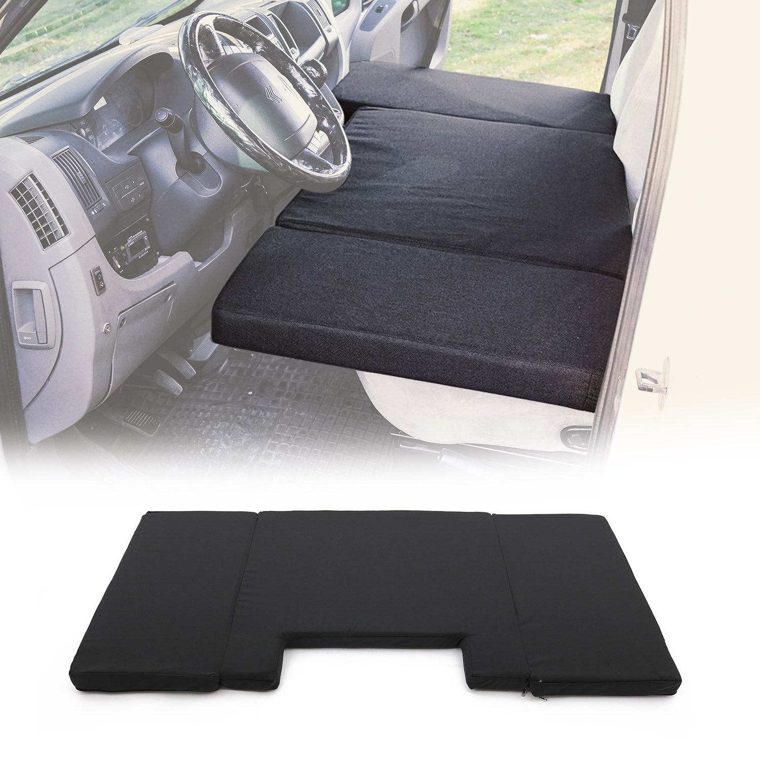 2023-2025 Ford Transit/Tourneo Custom III (710) Matelas de Camping Pliable Noir