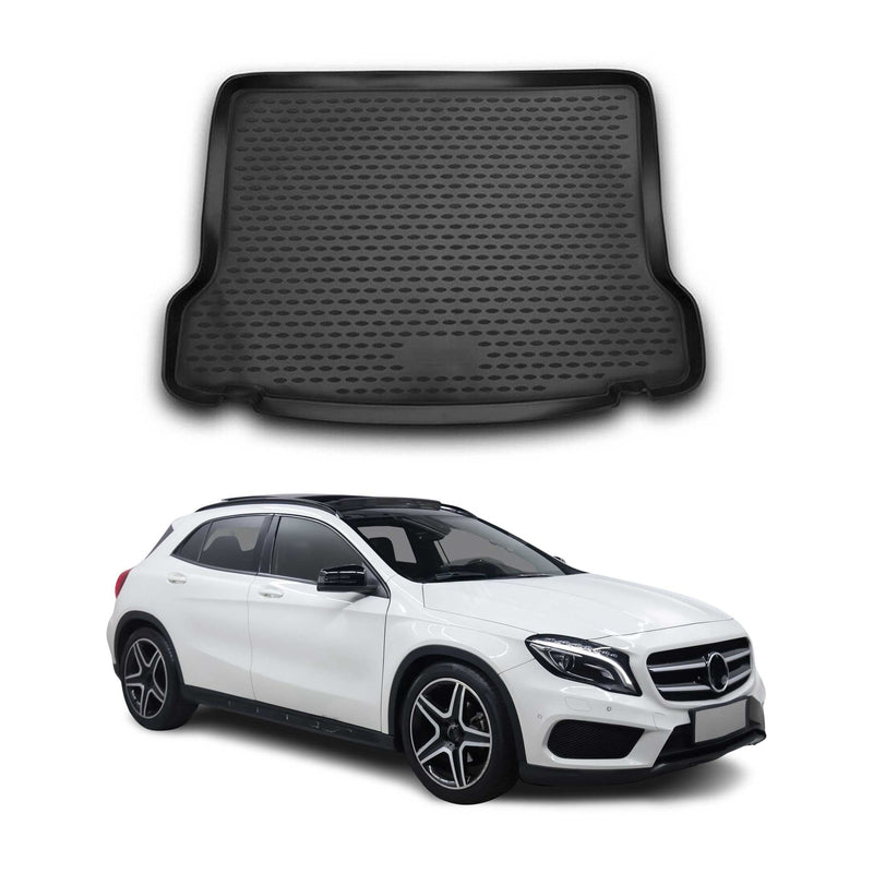 Tapis de Coffre pour Mercedes Classe GLA X156 2013-2020 caoutchouc TPE 3D Noir