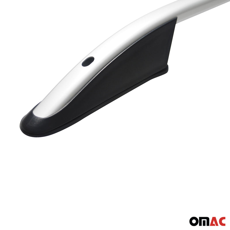 Barres de toit longitudinales pour Opel Combo D 2012-2019 L1 Court Alu Gris