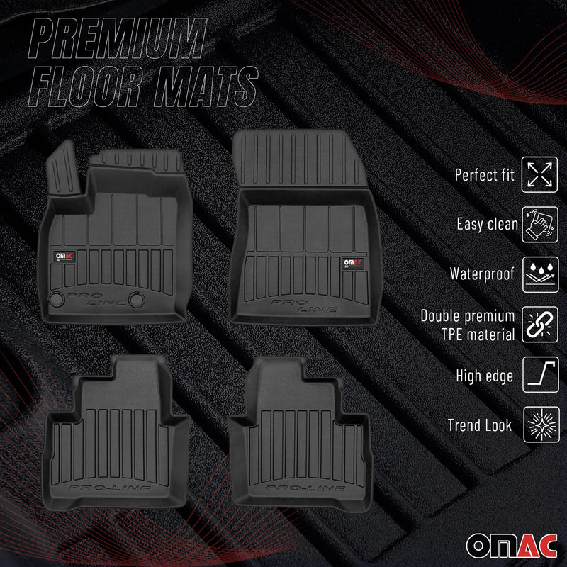 Tapis de Sol pour Nissan Qashqai 2021-2022 TPE Noir