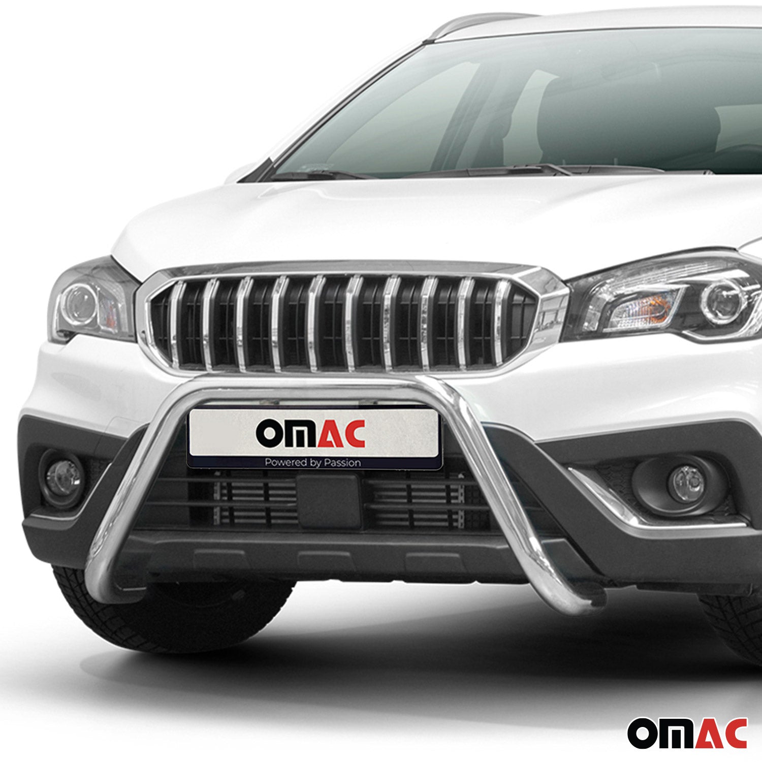 Pare-Buffle Avant Pour Suzuki SX4 S-Cross 2016-2021 en Acier Argent