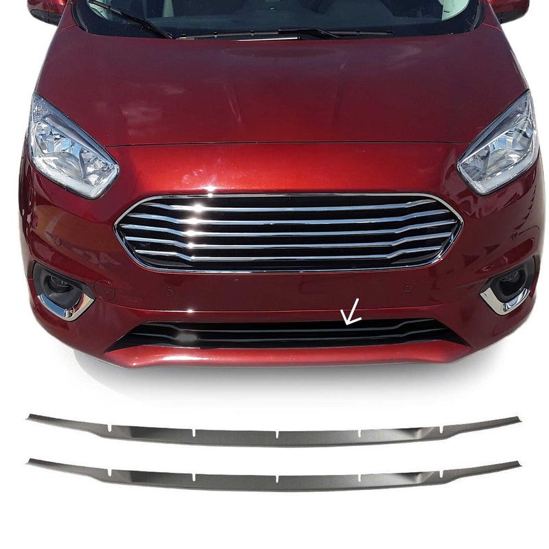 Moulure de Grille de Calandre pour Ford Transit Courier 2017-2022 en Acier 2Pcs