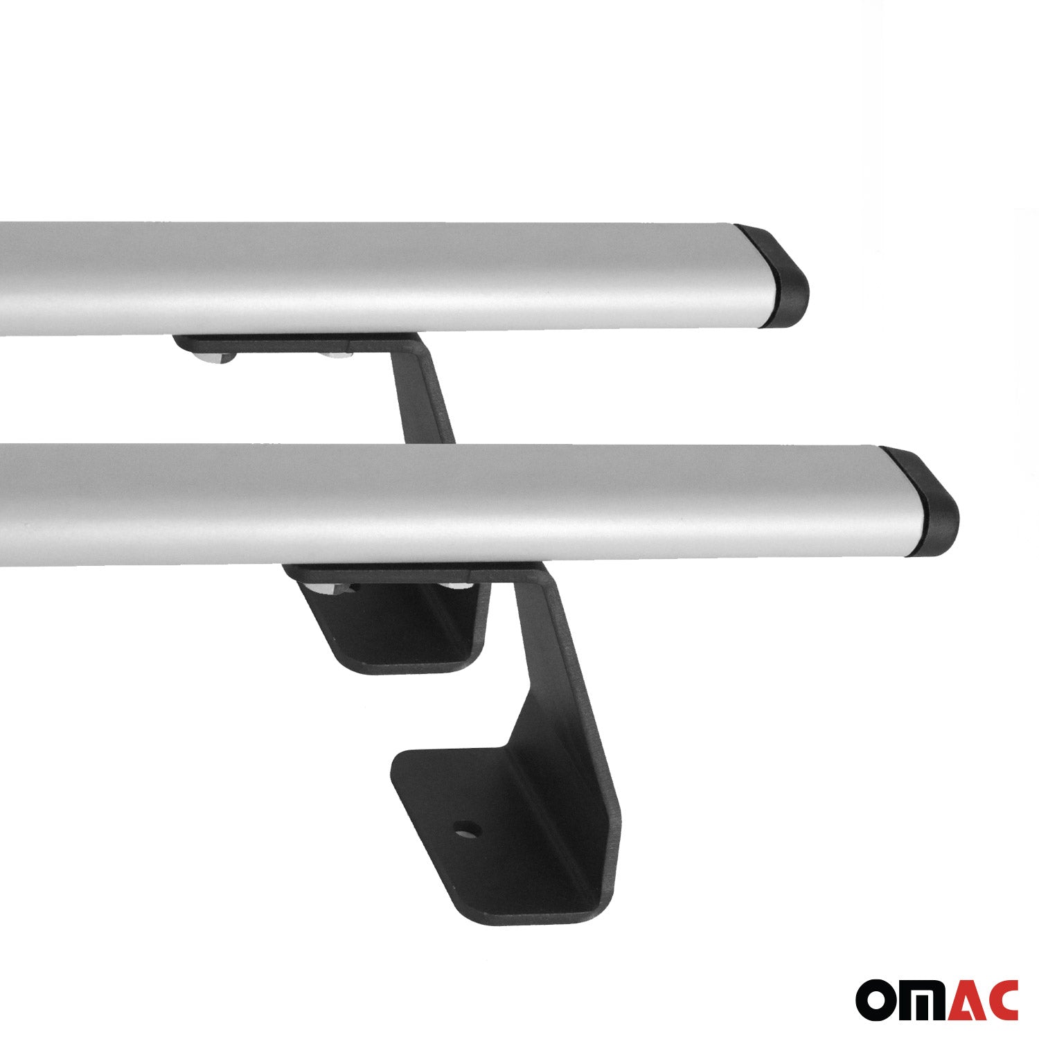 Barres de toit transversales pour VW Multivan T7 2021-2026 Acier Gris 2 pcs