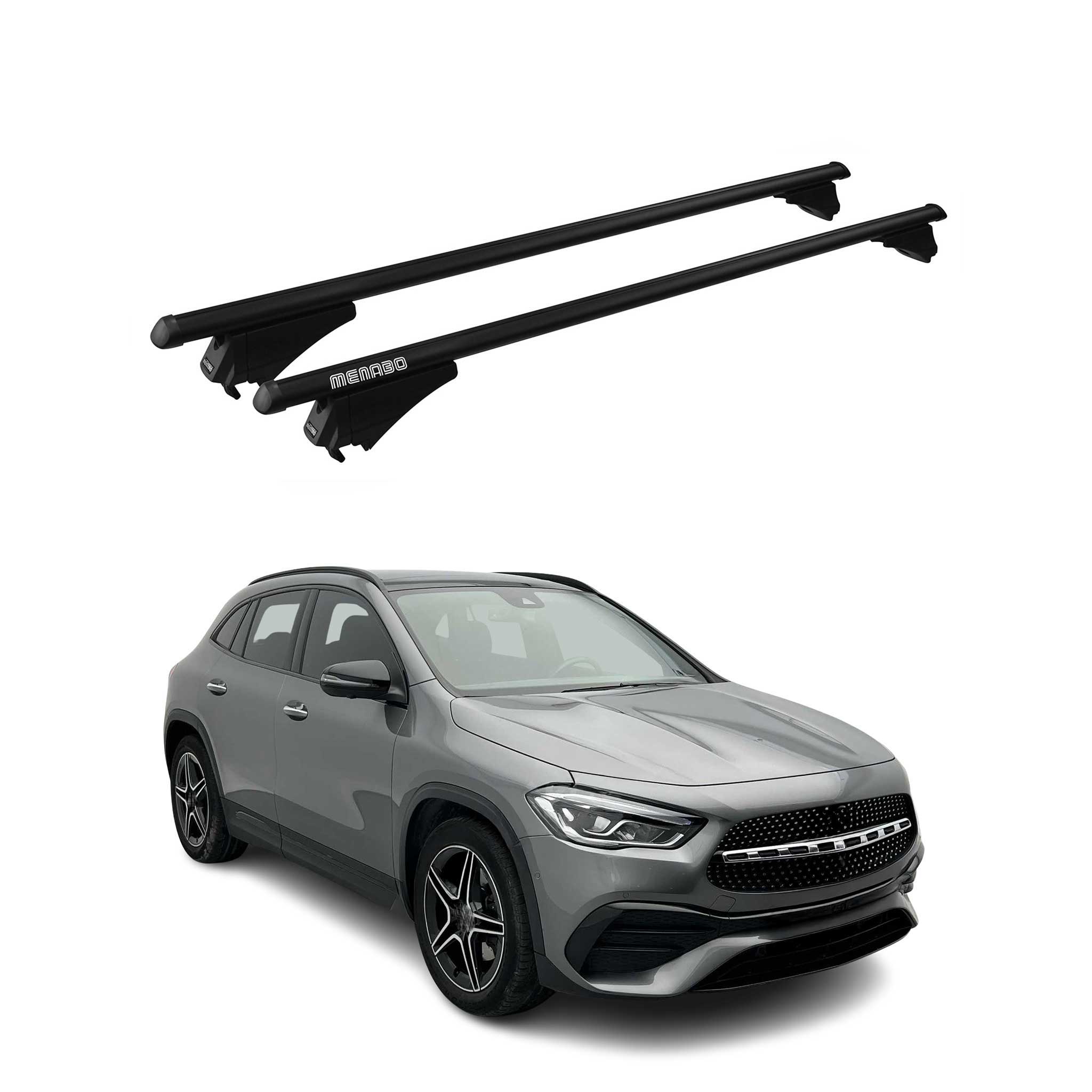Tiger Barres de toit transversales pour Mercedes GLA H247 2020-2026 Noir