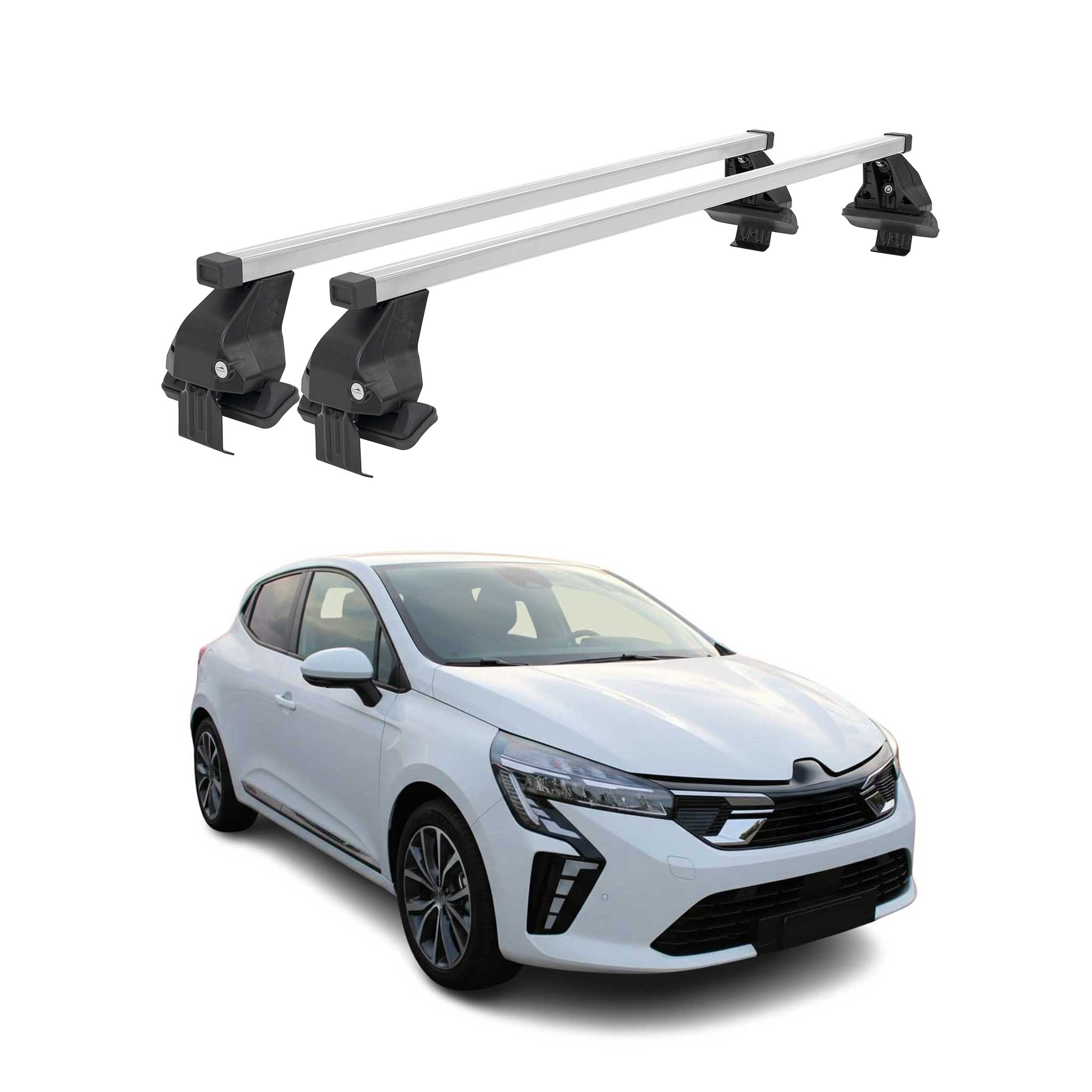 Barres de toit transversales pour Mitsubishi Colt VII HB 2023-2026 Acier Gris 2x