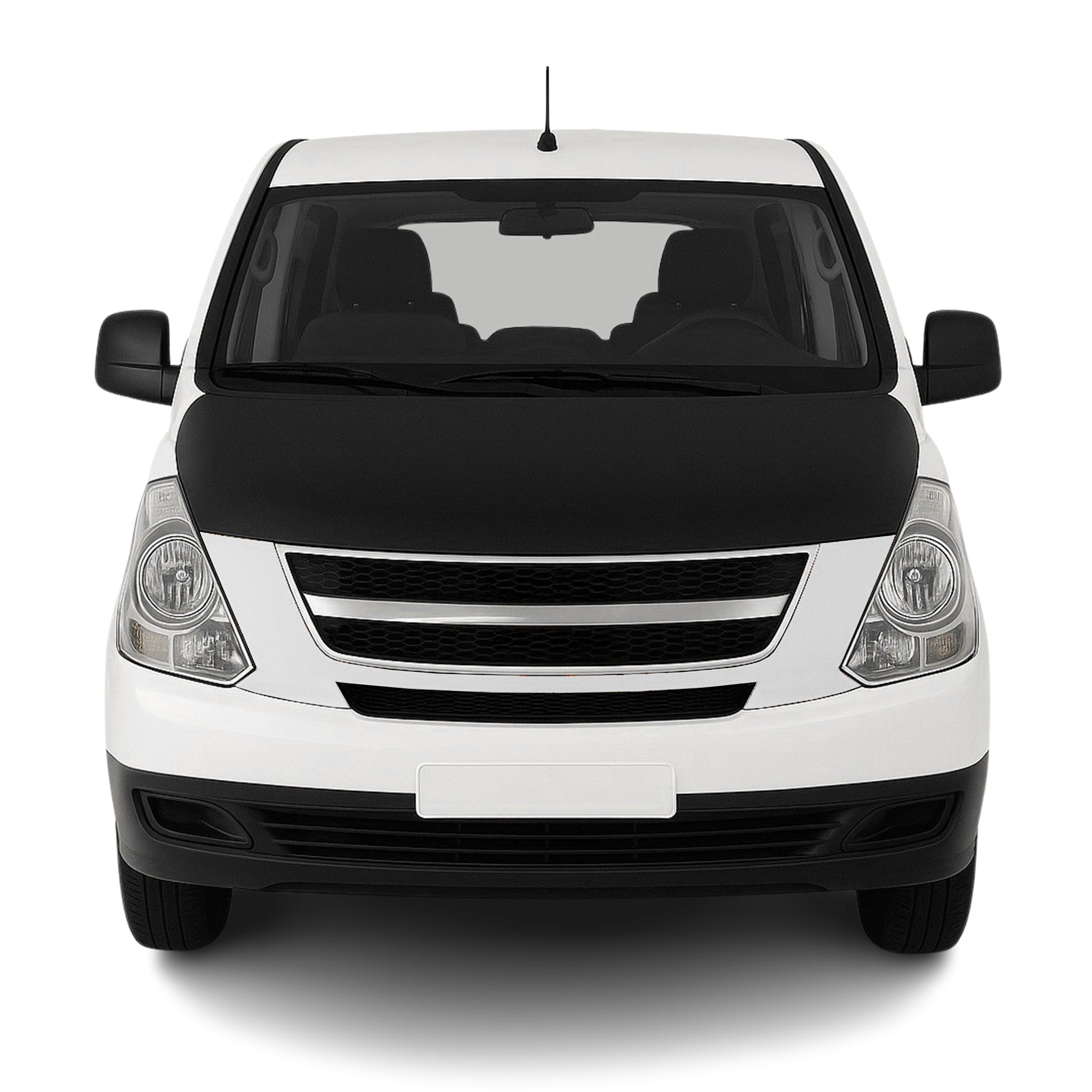Protège Capot pour Hyundai Starex 2007-2021 Masque de voiture vinyle Noir
