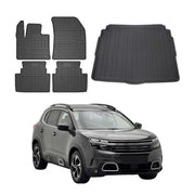 Kit Tapis de sol et coffre pour Citroen C5 Aircross 2018-2025 Noir TPE