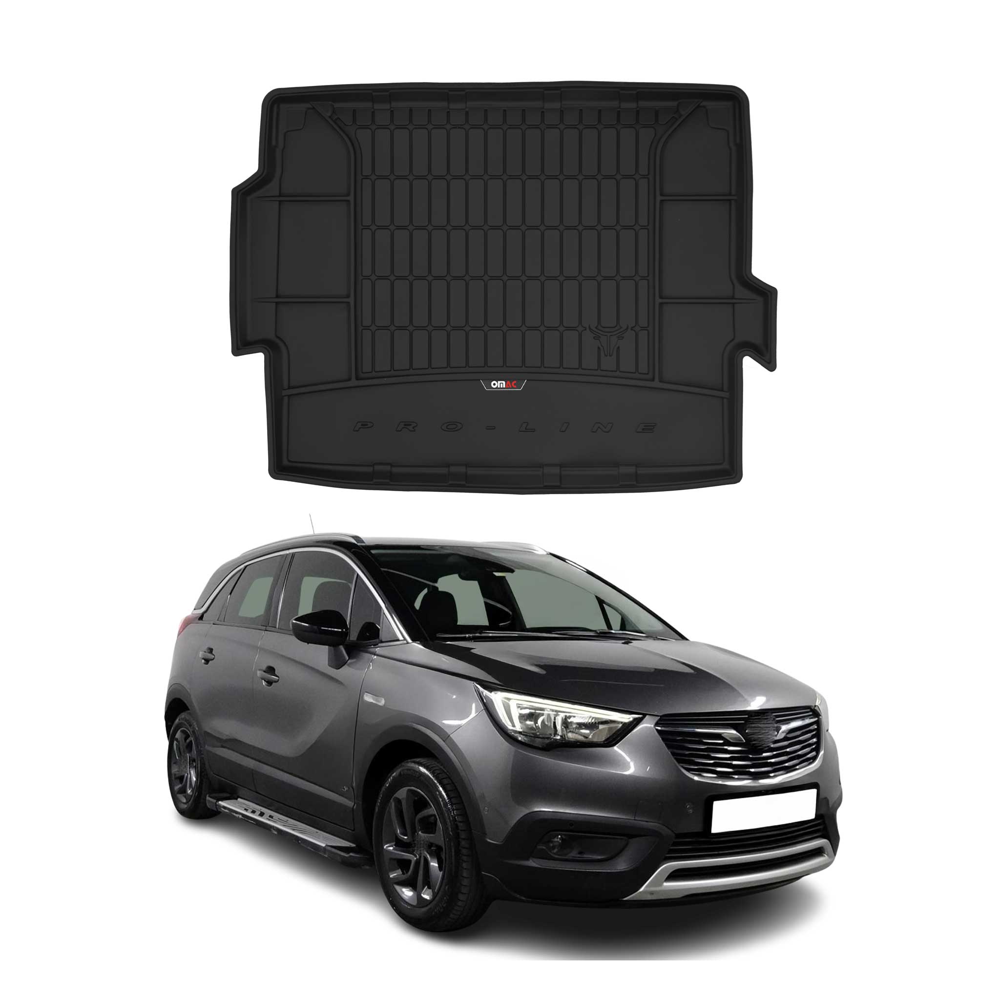 Tapis de Coffre pour Opel Grandland 2017-2024 TPE Noir