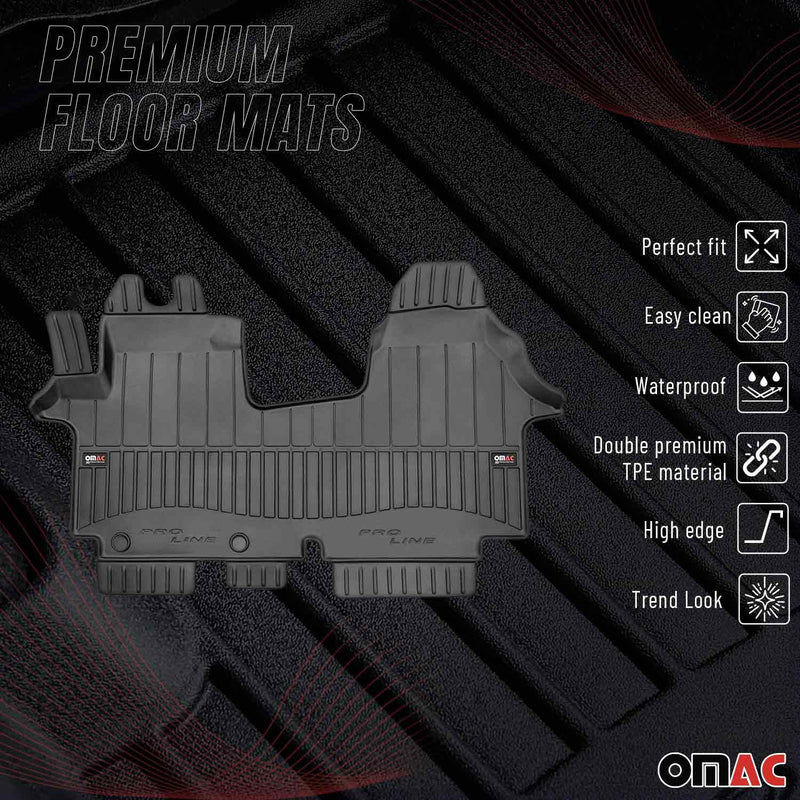 Tapis de Sol pour Nissan Primastar 2006-2016 TPE Noir