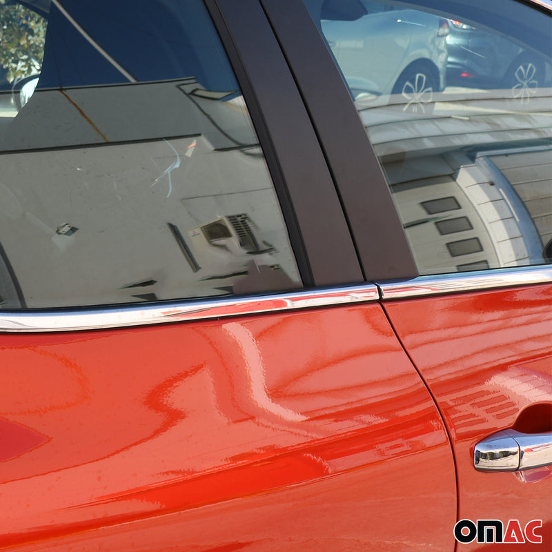 Garniture De Fenêtre pour Renault Clio V 2019-2025 Inox Chromé 8x