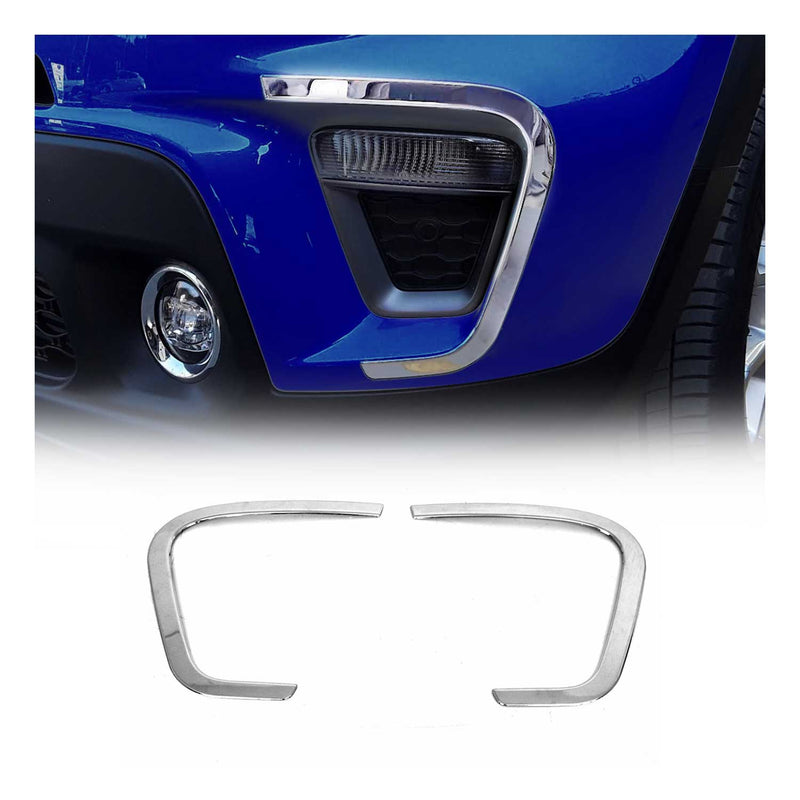 Cadre phare antibrouillard pour Jeep Renegade 2019-2021 en acier inox chromé