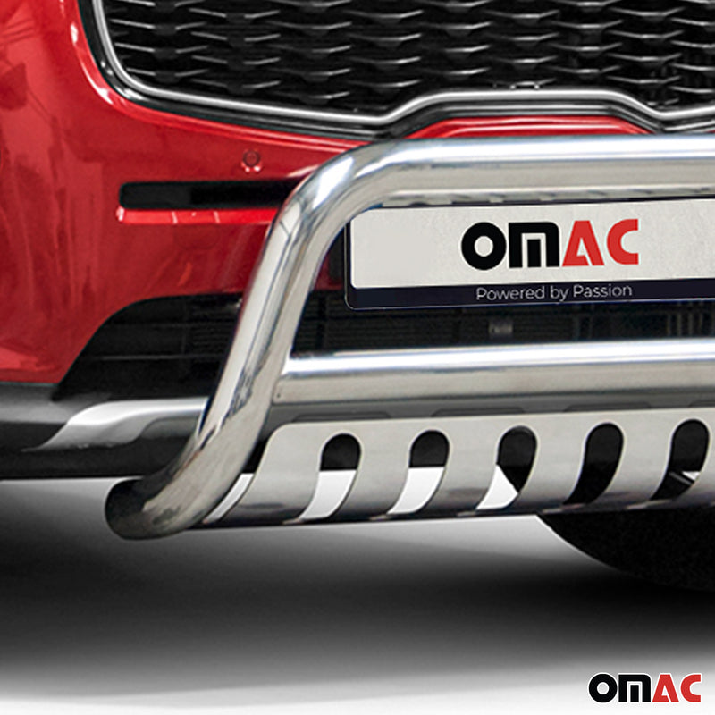 Pare-Buffle Avant Pour Kia Sportage 2015-2018 en Acier Inoxy Argent