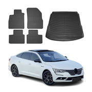 Kit Tapis de sol et coffre pour Renault Talisman 2015-2022 TPE Noir