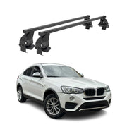 Barres de toit transversales Menabo pour BMW X4 F26 2014-2018 Noir