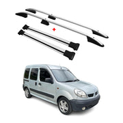 Kit Barres de toit pour Renault Kangoo I 2004-2008 L1 Empattement Court Gris 4x