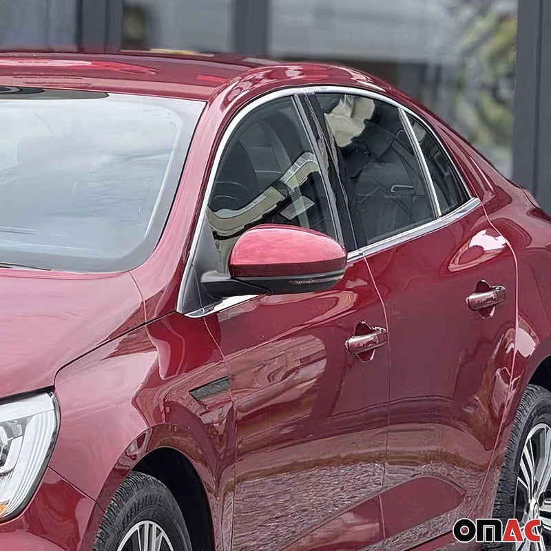 Baguette de contour de Vitre latérale pour Renault Megane Limo 2016-2021 inox 2x