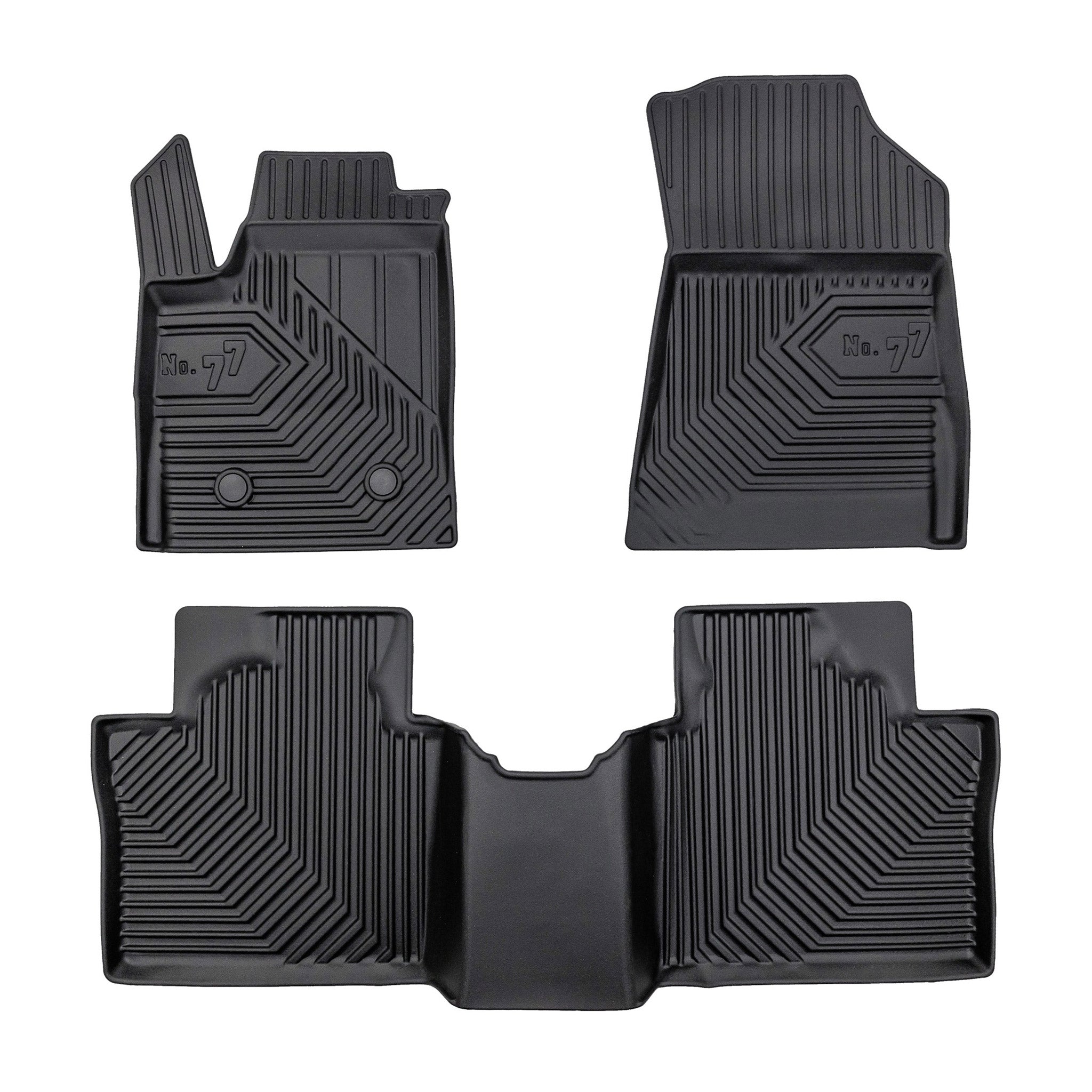 Tapis de Sol de Voiture pour Renault Rafale E-Tech 2024-2026 TPE Noir 3Pcs