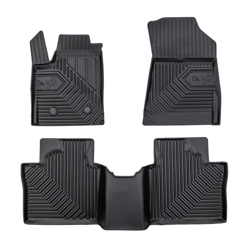 Tapis de Sol de Voiture pour Renault Rafale 2024-2025 TPE Imperméable Noir 3Pcs