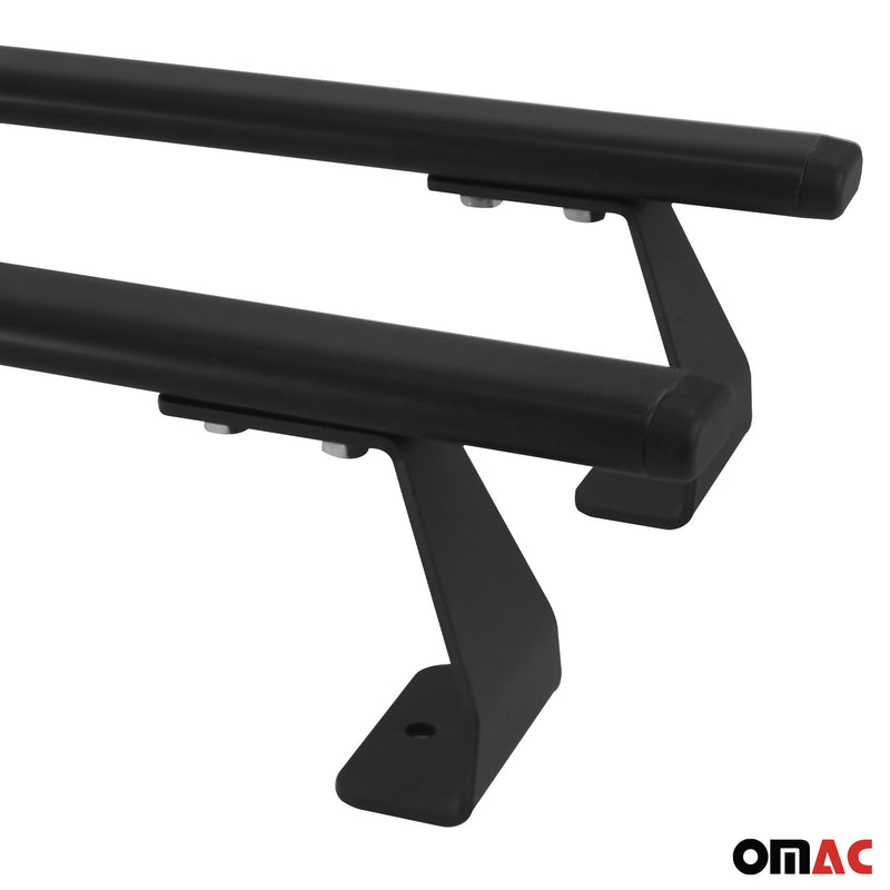 Barres de toit transversales Fiat Doblo 2000-2010 noir en acier