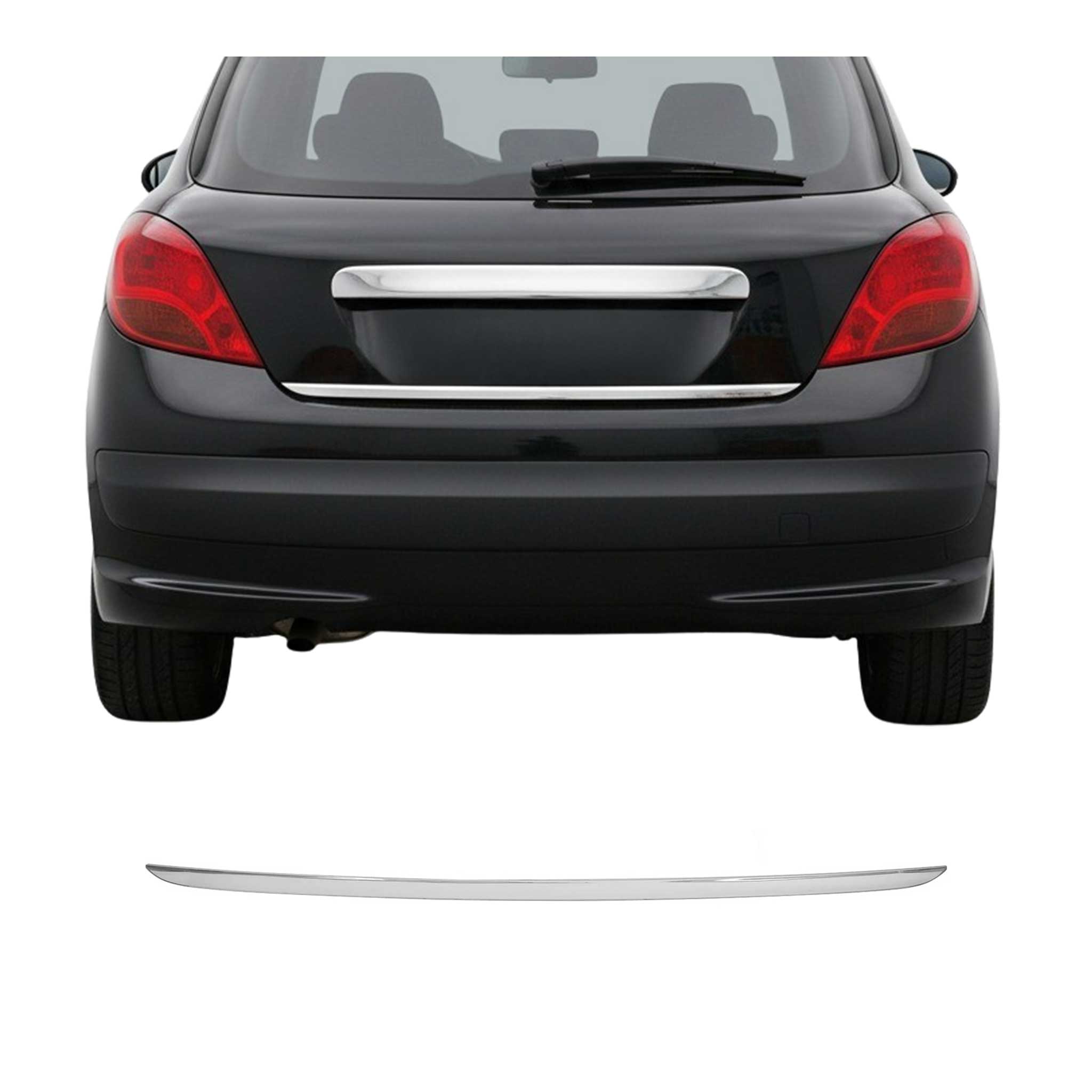 Garniture de Hayon Coffre pour Peugeot 308 2007-2015 acier inox