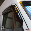 Déflecteurs De Vent Pluie D'air pour Fiat Ducato 2006-2020 en Acryl noir