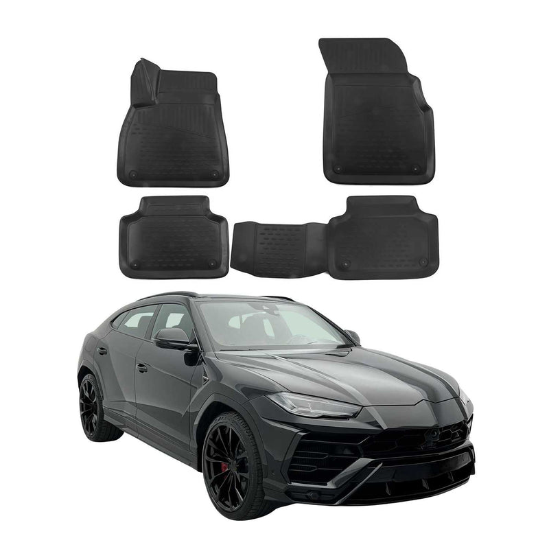 OMAC 3D Tapis de sol pour Lamborghini Urus 2018-2024 TPE Noir 4Pcs