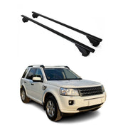 Barres de toit Transversales pour Land Rover Freelander 2006-2015 Fer Noir