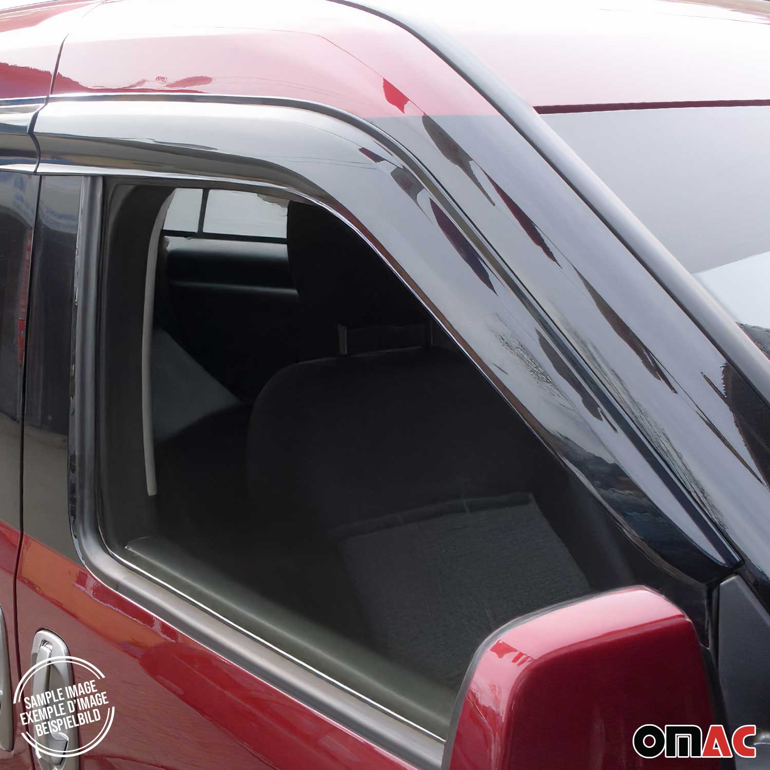 Déflecteurs De Vent Pluie D'air pour Fiat Doblo 2010-2021 Acrylique 4 Pcs