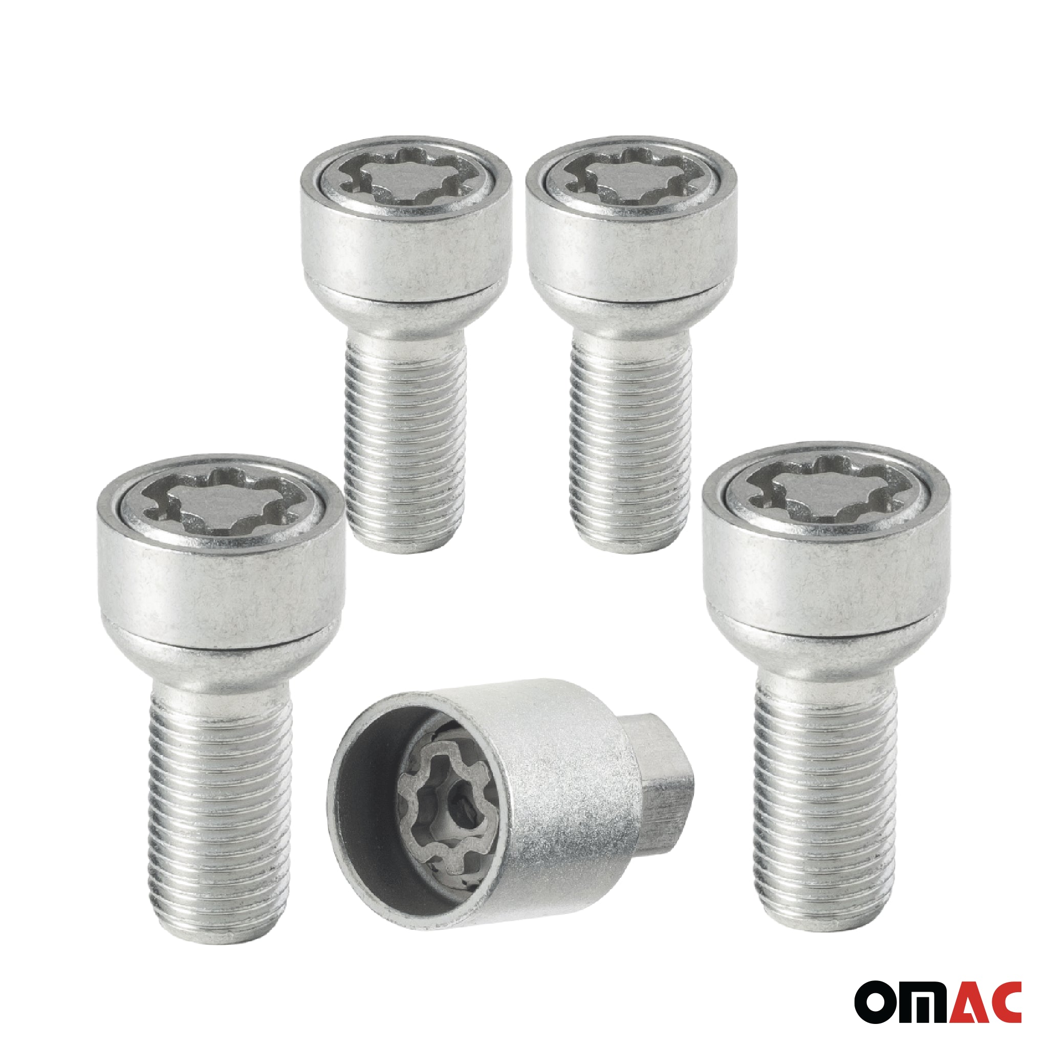 Vis de roue antivol pour VW UP! / E-UP dès 2011 Acier Gris lot de 4 M12X1,5