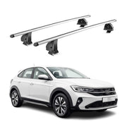 Barres de toit transversales Alu pour VW Taigo 2021-2026 TÜV 75 kg Gris 2Pcs