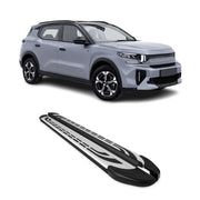 Marche-pieds pour Citroen C3 Aircross / e-C3 Aircross 2024-2026 Alu Gris Noir 2x