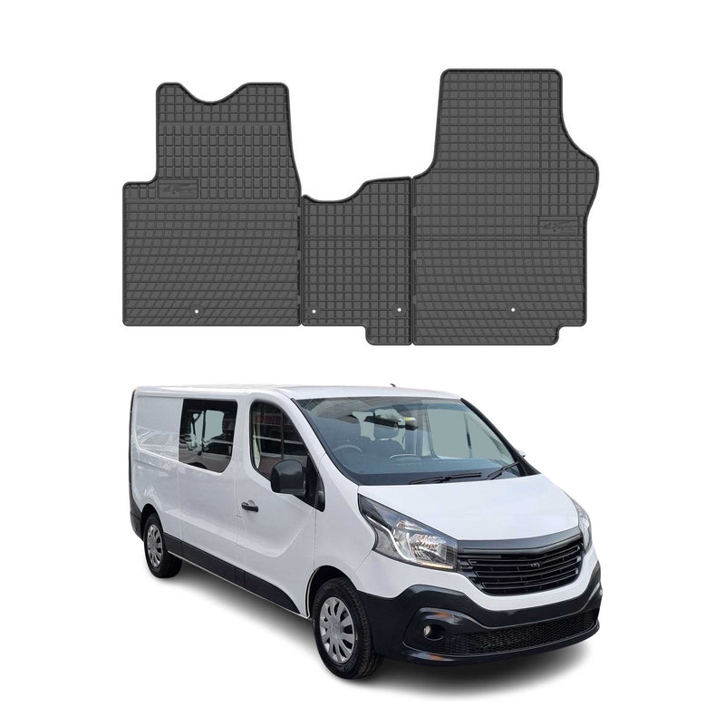 Tapis de Sol pour Fiat Talento 2016-2020 Caoutchouc Noir