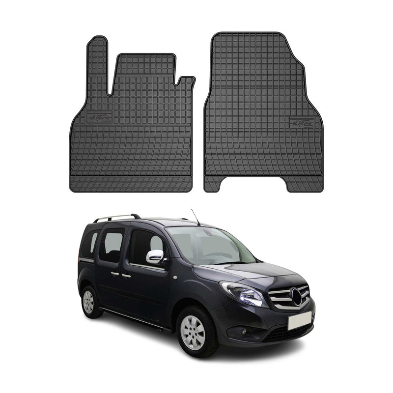 Tapis de Sol pour Mercedes Citan 2012-2021 Caoutchouc Noir