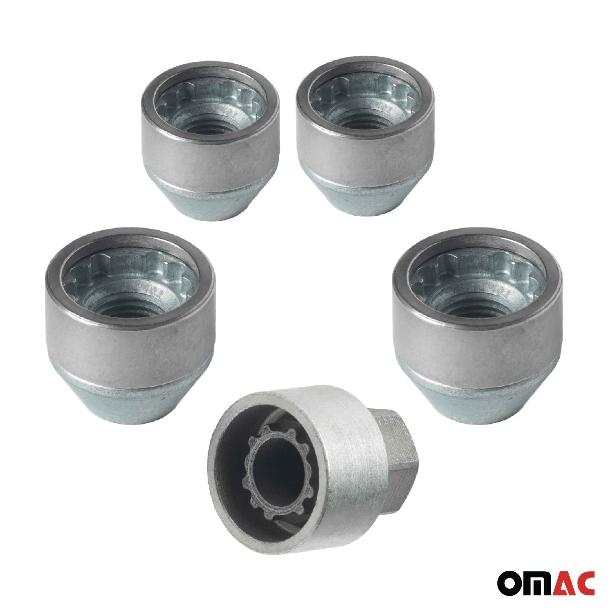 Vis de roue antivol pour Chevrolet Lacetti 2004-2013 Gris lot de 4 M12X1,5