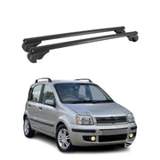 Barres de toit Transversales pour Fiat Panda 1980-2024 Aluminium Noir
