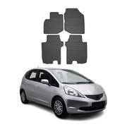 Tapis de Sol pour Honda Jazz 2007-2014 Caoutchouc Noir