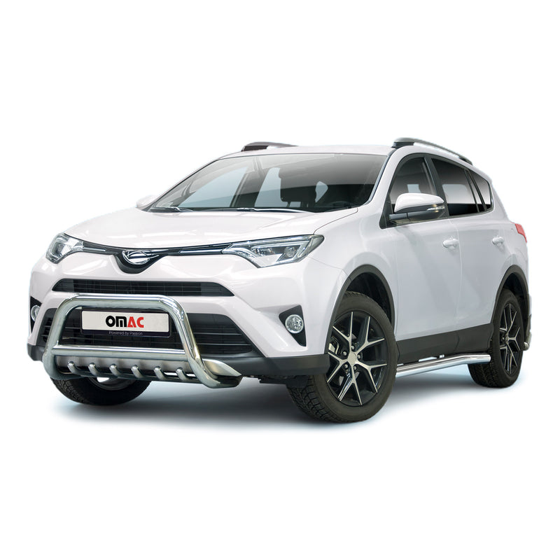 Pare-Buffle Avant Pour Toyota RAV4 2015-2018 en Acier Argent