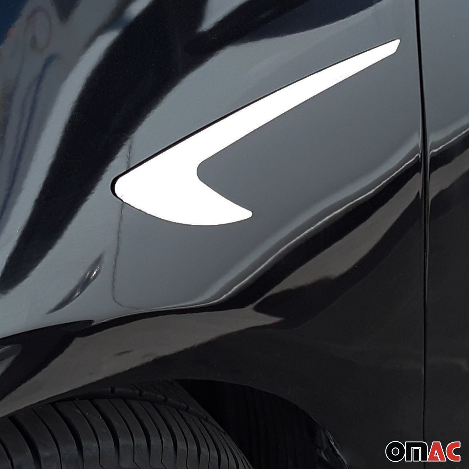 Bandes décoratives latérales chromées pour Togg T10X T10F 2023-2025 inox 2Pcs