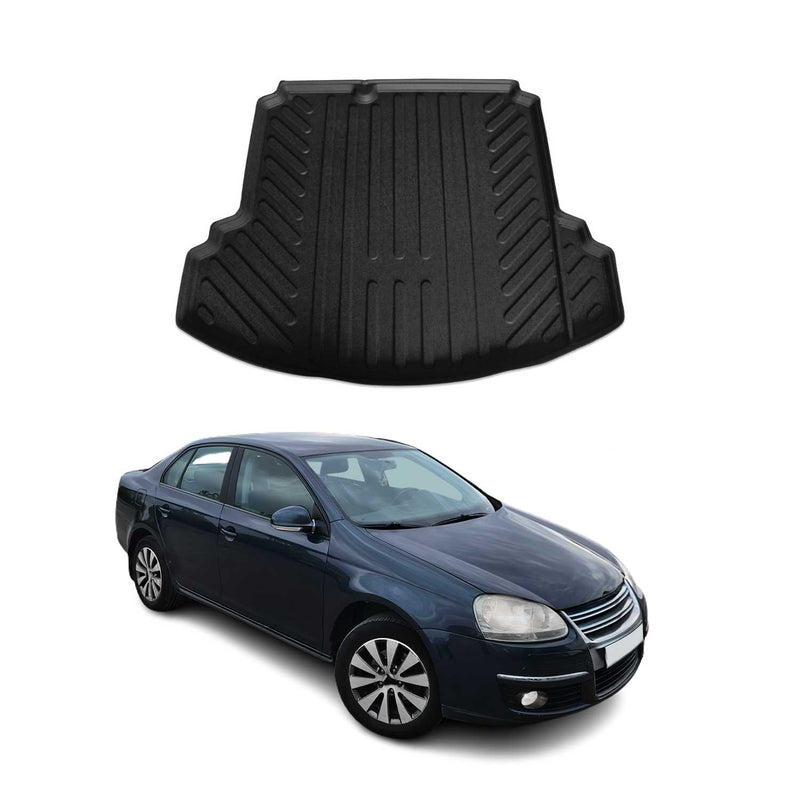 Tapis de Coffre pour VW Jetta 2005-2011 en TPE Noir