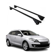 Barres de toit Transversales pour Renault Megane 2009-2016 Fer Noir