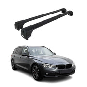 Barres De Toit Transversales pour BMW Serie 3 Break F31 G21 2012-2026 Noir 2Pcs