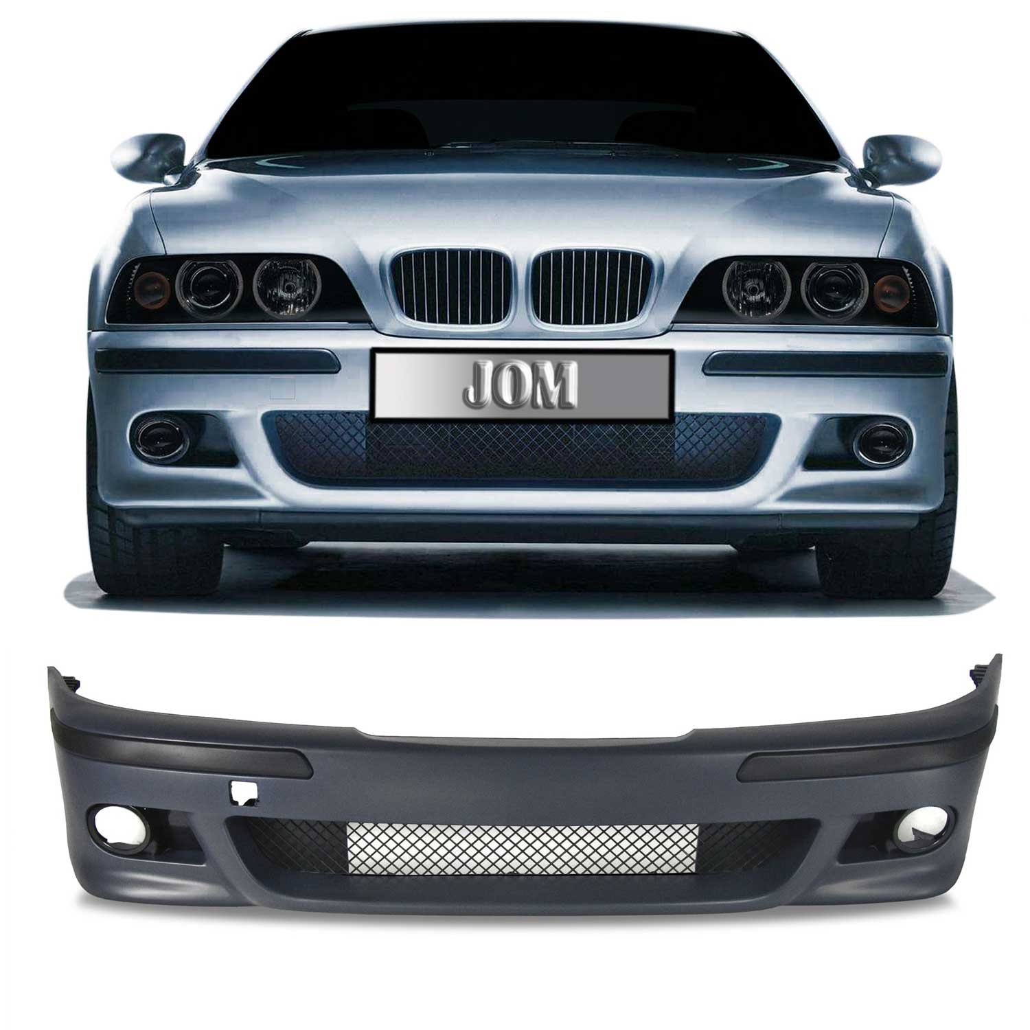 JOM Pare-chocs avant pour BMW Series 5 E39 1995-2003 Plastique Noir 1 piece