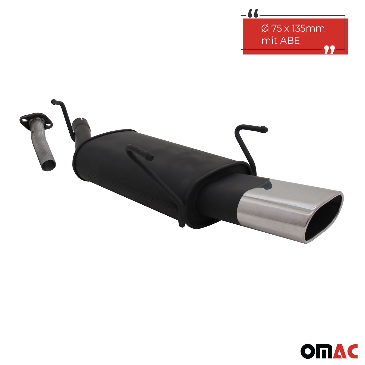 Échappement arrière sport Novus pour Opel Astra G Caravan 135x75mm avec ABE