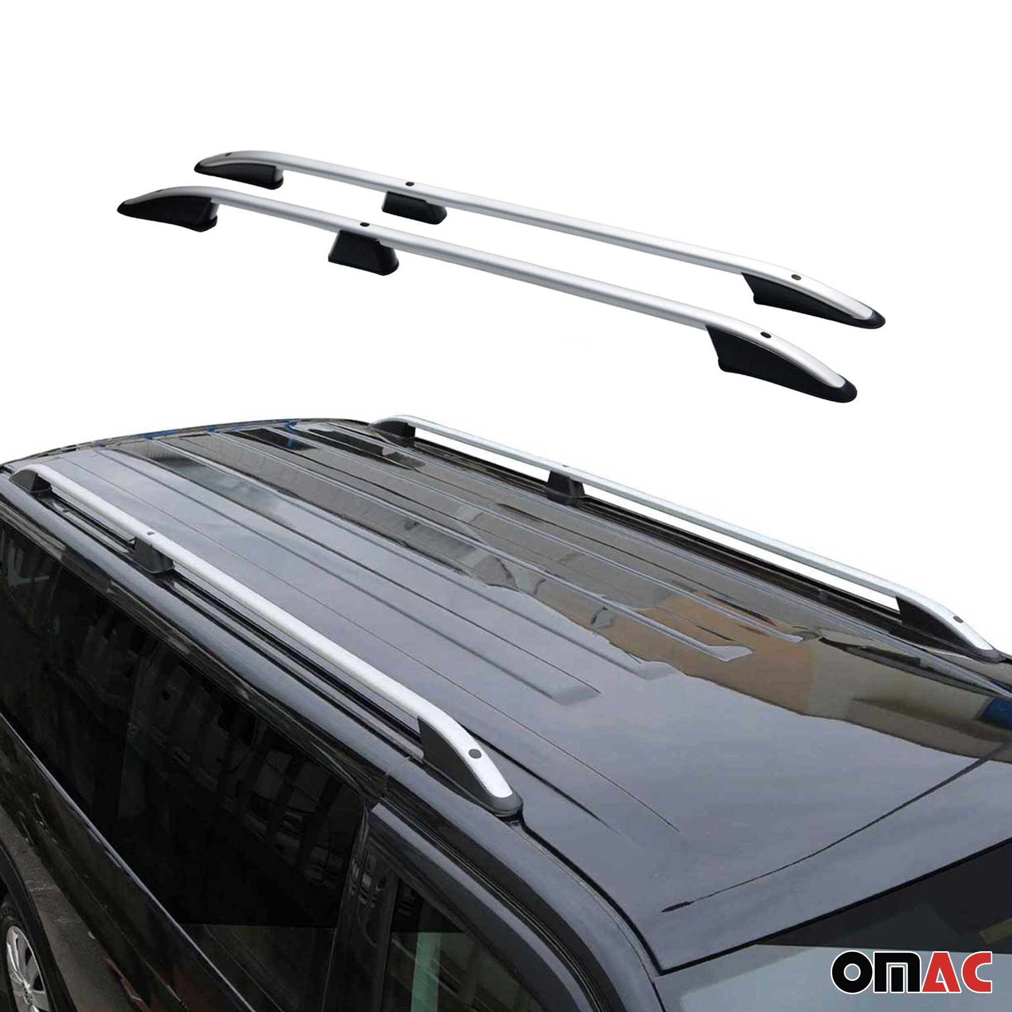 Barres de toit longitudinales pour Peugeot Expert / Traveller 2016-2026 L2 Gris
