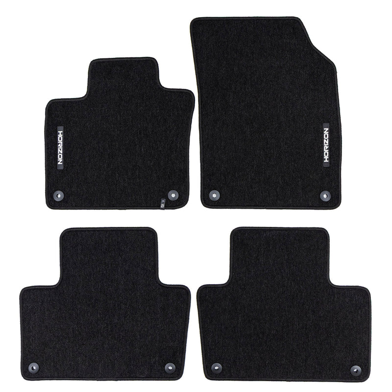 Tapis de Sol de Voiture pour Volvo XC90 II 2014-2025 Velours Imperméable 4Pcs