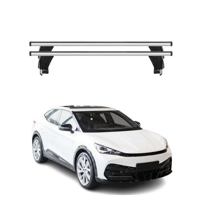 Menabo Barres de toit Transversales pour Cupra Tavascan 2024-2025 Alu Gris 2x
