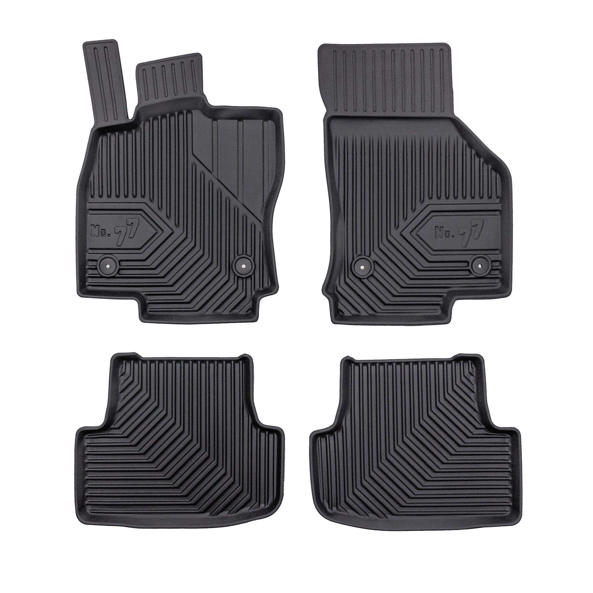 Tapis de Sol de Voiture pour Audi A3 8Y 2020-2025 sauf mild hybrid TPE Noir 4Pcs