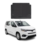 Tapis de coffre pour Toyota Proace City 2019-2027 Noir 3D en Caoutchouc TPE