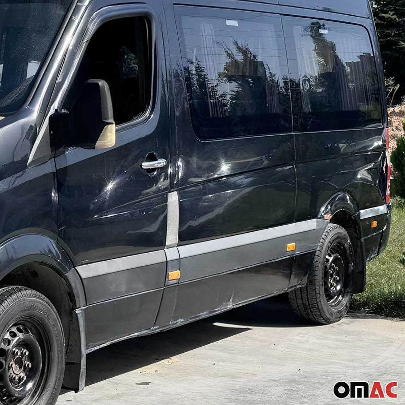 Baguette protection Latérale de porte pour VW Crafter 2006-2017 L4 inox Chromé