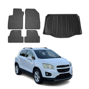 2013-2022 Chevrolet Trax / Buick Encore Kit OMAC Tapis de sol et coffre TPE Noir